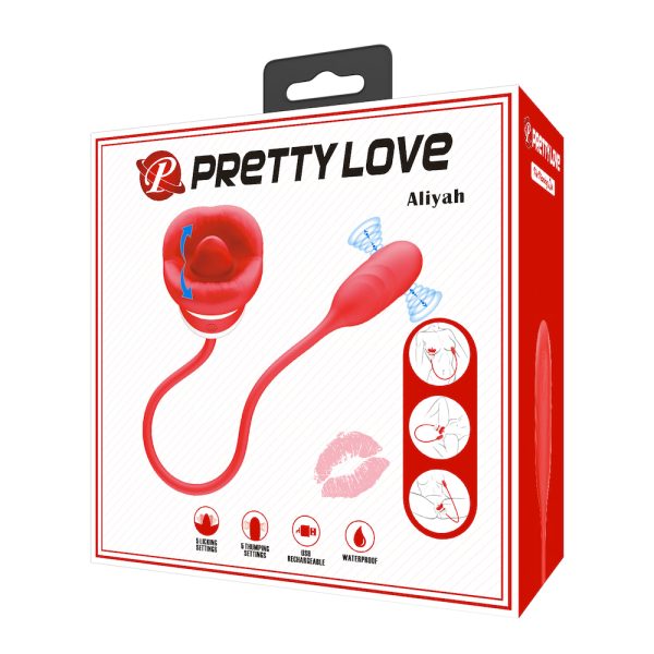 Vibrador Duplo Flexível c/ Língua Bullet Recarregavel Aliyah - Image 7
