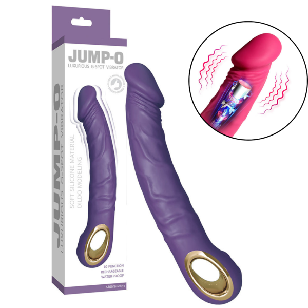 Vibrador Ponto G Recarregável Formato Pênis 10 Velocidades