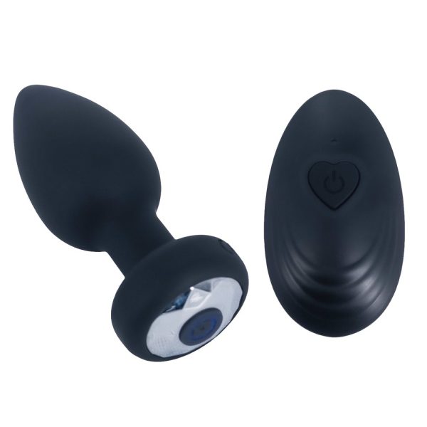 Plug Anal em Silicone com 10 Modos de Vibração, Controle USB
