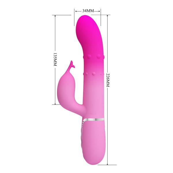Vibrador Rabbit com Esferas e Estimulador Clitoriano - Shima - Image 4