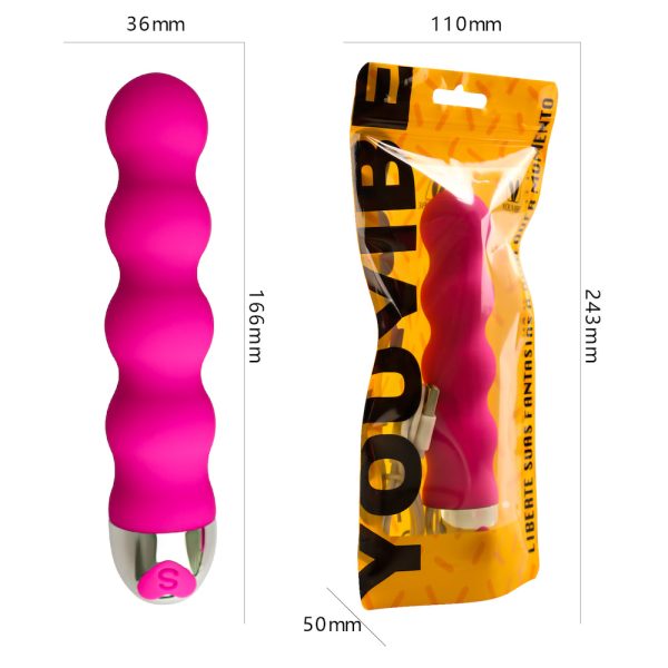 Vibrador Personal Escalonado Aveludado Multivelocidade - USB - Image 5