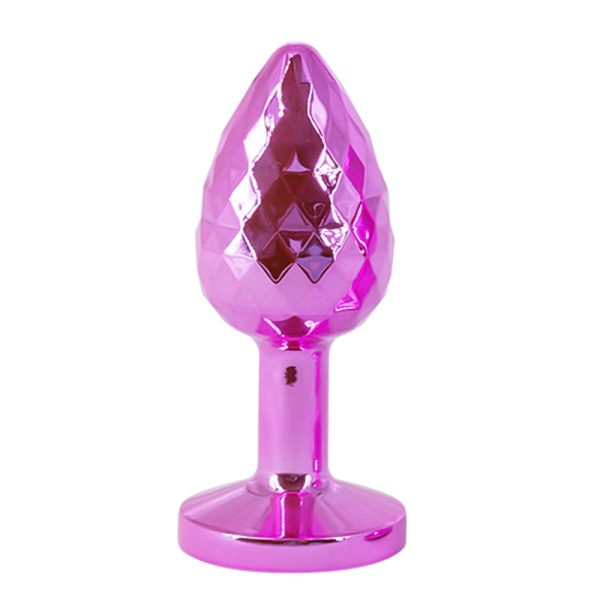 Plug Anal de Rosa Joia e Superfície Tipo Diamante 7x3CM - Image 7