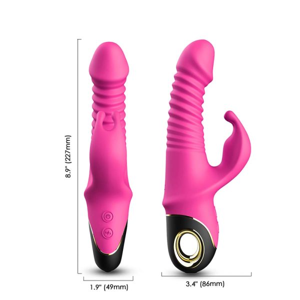 Vibrador Rabbit Vai e Vem Recarregável com Multivelocidade - Image 3