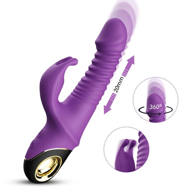 Vibrador Rabbit Vai e Vem Recarregável com Multivelocidade - Image 4