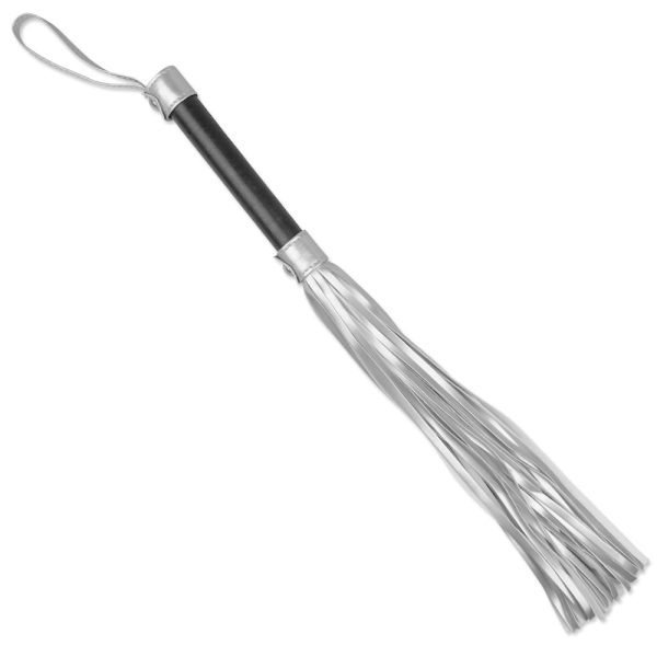 Chicote de Luxo de Couro Branco - Struggle My Flogger BDSM - Image 4