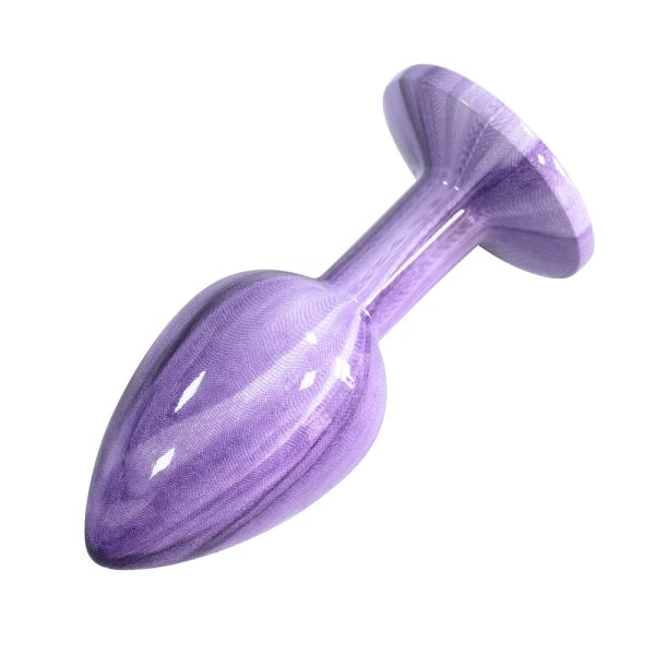 Plug Anal de Luxo Roxo com Pedra nova tecnologia Tamanho P - Image 7