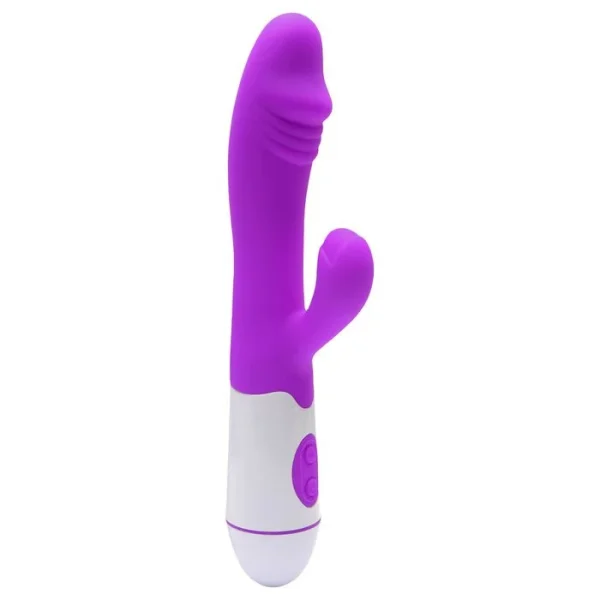 Vibrador Estimulador de Ponto G e Clitóris Aveludado Á Pilha - Image 3