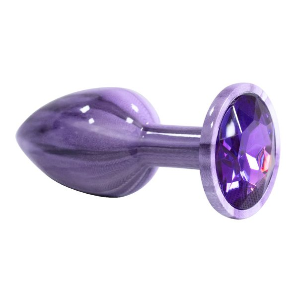 Plug Anal de Luxo Roxo com Pedra nova tecnologia Tamanho P - Image 5