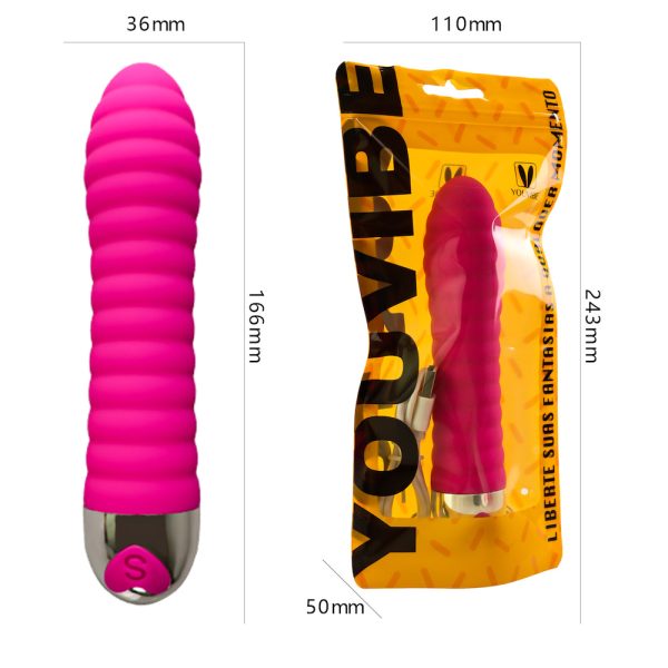Vibrador Personal Textura Aveludada e Ondulada Recarregável - Image 7