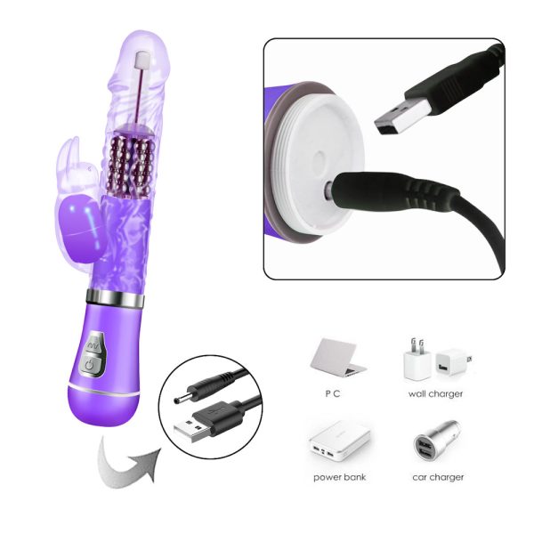 Vibrador Rotativo Estimulador Clitoris Coelho Recarregável - Image 7