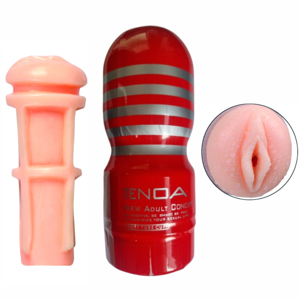 Masturbador Masculino Buceta Vagina Realistica TENOA TubeCup