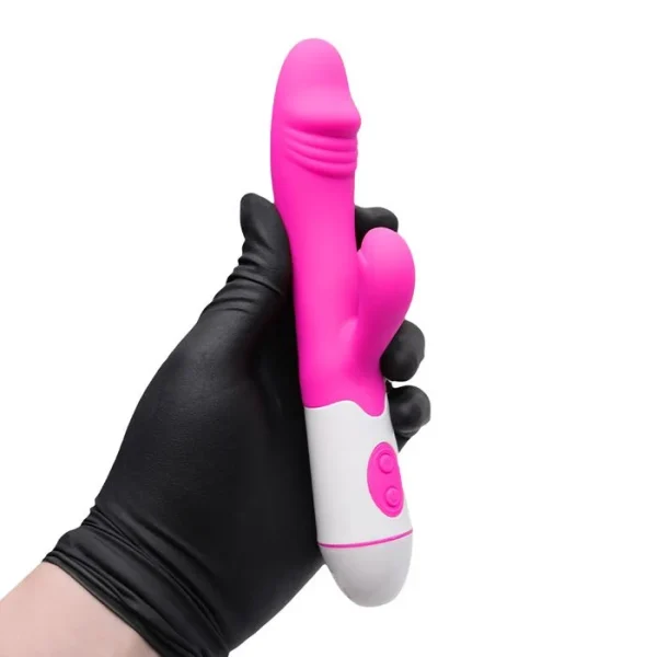 Vibrador Estimulador de Ponto G e Clitóris Aveludado Á Pilha - Image 2
