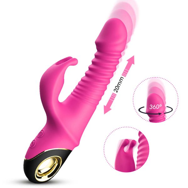 Vibrador Rabbit Vai e Vem Recarregável com Multivelocidade - Image 7