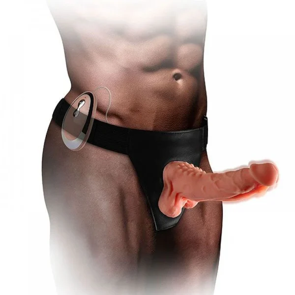Penis Prótese com Cinta e 7 Modos de Rotação 17,5x3,6cm - Image 7