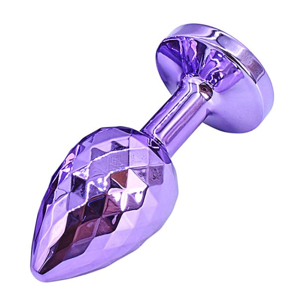 Plug Anal de Rosa Joia e Superfície Tipo Diamante 7x3CM - Image 8