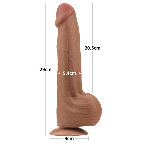 Pênis Realístico Camada Dupla Marrom 29x5,4CM MARROM Sliding - Image 2