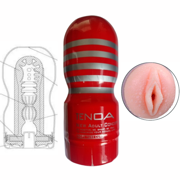 Masturbador Masculino Buceta Vagina Realistica TENOA TubeCup - Image 7