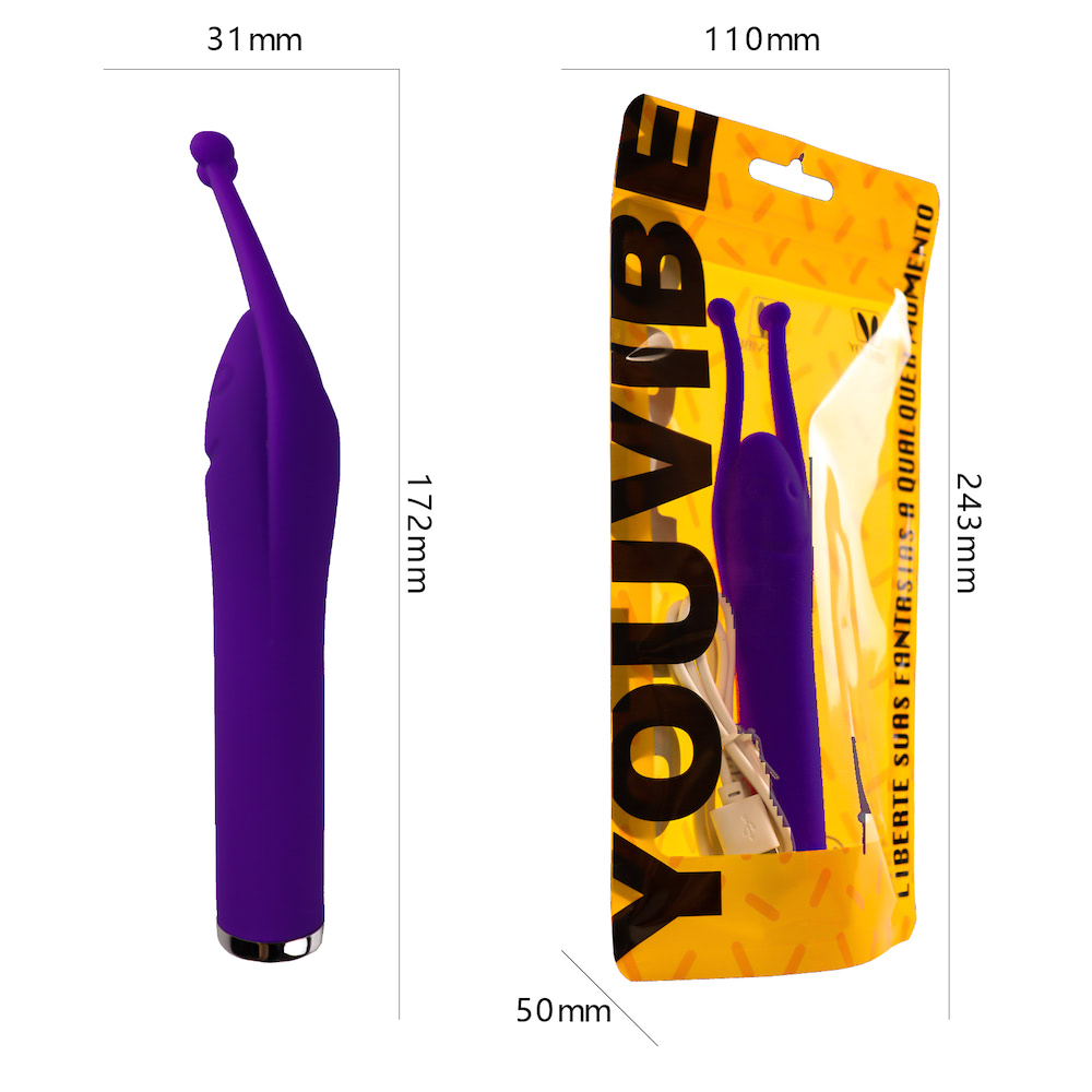 Vibrador Personal Recarregável com 12 Modos de Vibração - Imagem 3