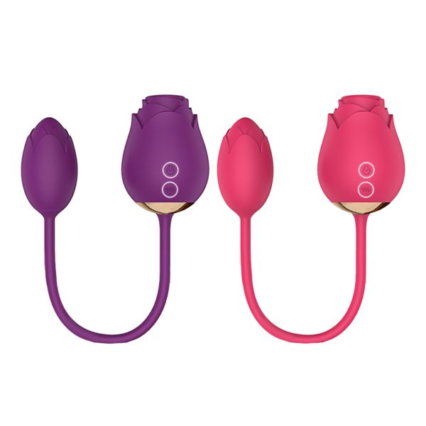 Sugador de Clitóris em Formato de Rosa com Bullet Vibratório - Image 6