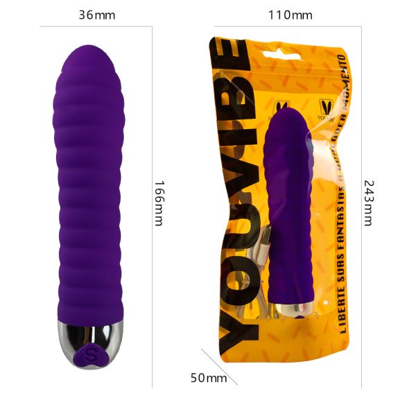Vibrador Personal Textura Aveludada e Ondulada Recarregável - Image 6