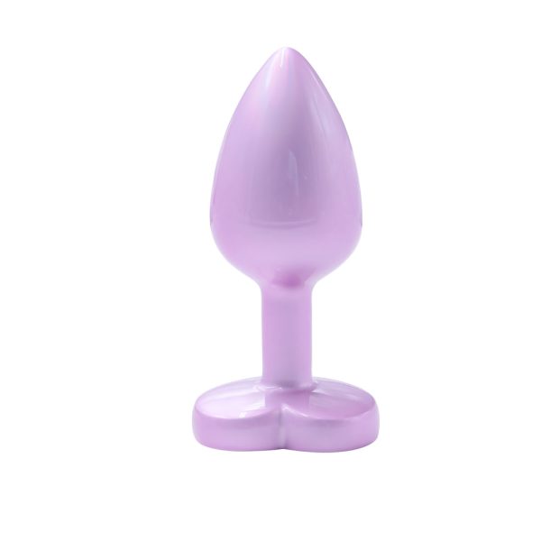 Plug Anal Coração de Luxo ROSA com Pedra Joia Tamanho P - Image 5