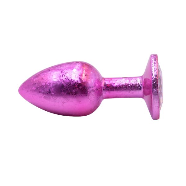 Plug Anal de Luxo Rosa com Joia Nova Tecnologia Tamanho P - Image 5