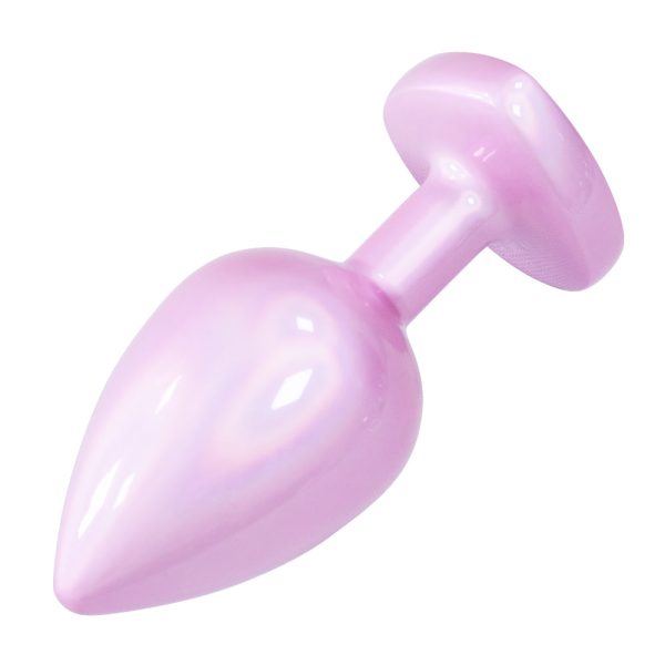 Plug Anal Coração de Luxo Rosa com Pedra Joia Tamanho G - Image 8