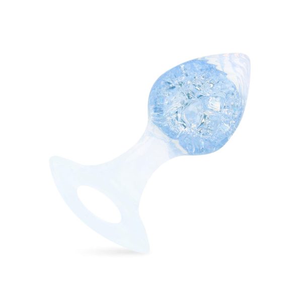 Plug Anal com Alça Coração Esfera de Vidro Interna Tamanho M - Image 3