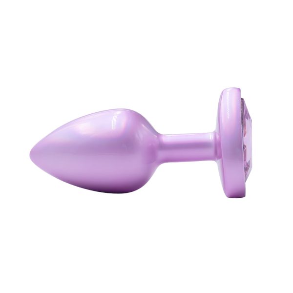 Plug Anal Coração de Luxo ROSA com Pedra Joia Tamanho P - Image 6
