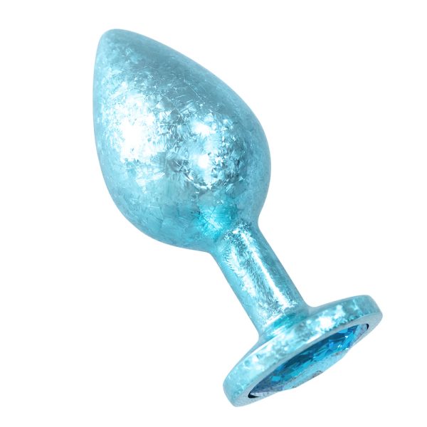 Plug Anal de Luxo Azul com Joia Nova Tecnologia Tamanho M - Image 7