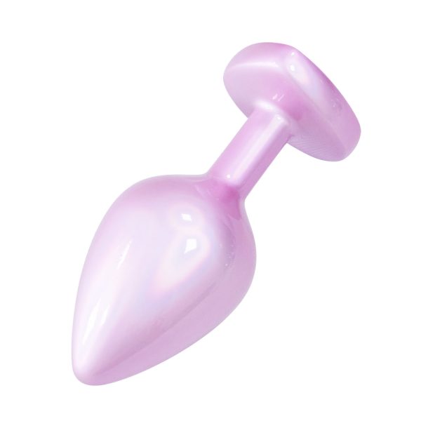 Plug Anal Coração de Luxo Rosa com Pedra Joia Tamanho M - Image 8