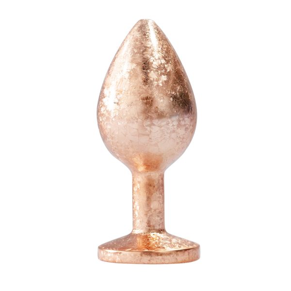 Plug Anal de Luxo Dourado com Joia Nova Tecnologia Tamanho M - Image 5