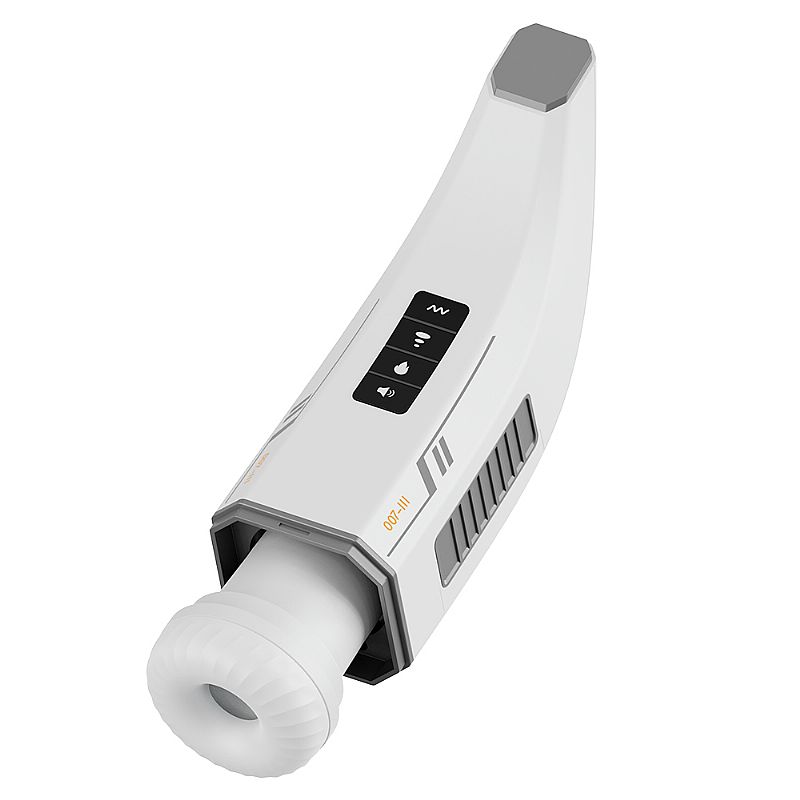 Masturbador Lanterna Vibratoria com Vai e Vem e Sucção - USB - Imagem 8