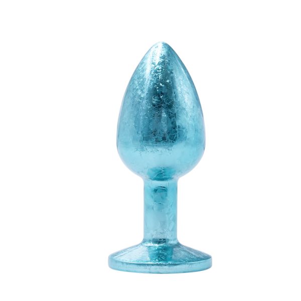Plug Anal de Luxo Azul com Joia Nova Tecnologia Tamanho P - Image 5