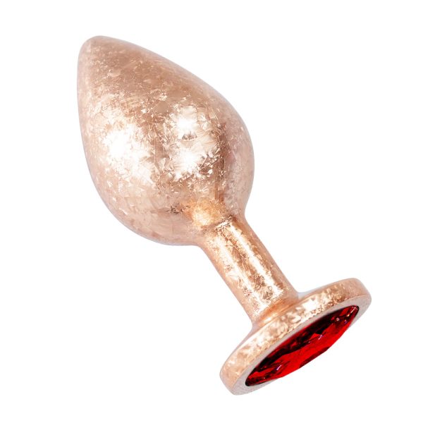 Plug Anal de Luxo Dourado com Joia Nova Tecnologia Tamanho M - Image 7