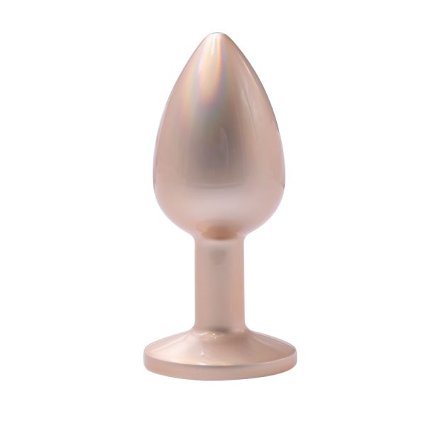 Plug Anal de Luxo Dourado Pedra Joia Nova Tecnologia 7X2,8CM - Image 4