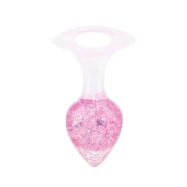 Plug Anal com Alça Coração Esfera de Vidro Interna Tamanho M - Image 9