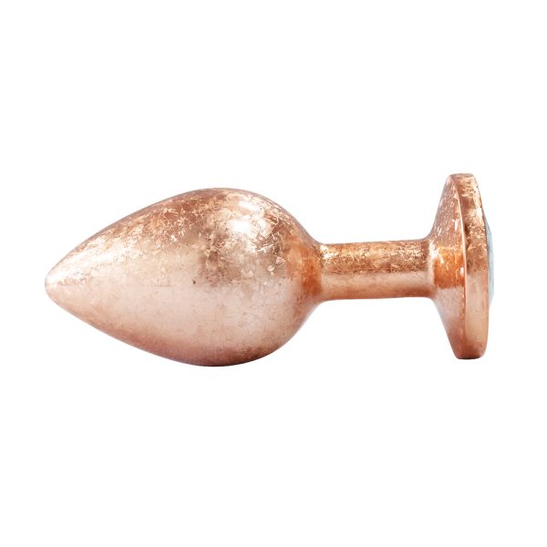 Plug Anal de Luxo Dourado com Joia Nova Tecnologia Tamanho M - Image 6