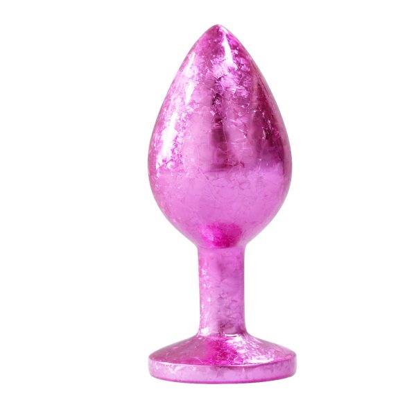 Plug Anal de Luxo Rosa com Joia Nova Tecnologia Tamanho M - Image 4