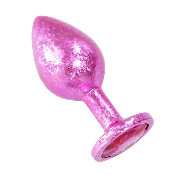 Plug Anal de Luxo Rosa com Joia Nova Tecnologia Tamanho M - Image 7