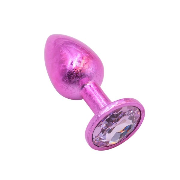 Plug Anal de Luxo Rosa com Joia Nova Tecnologia Tamanho P - Image 3