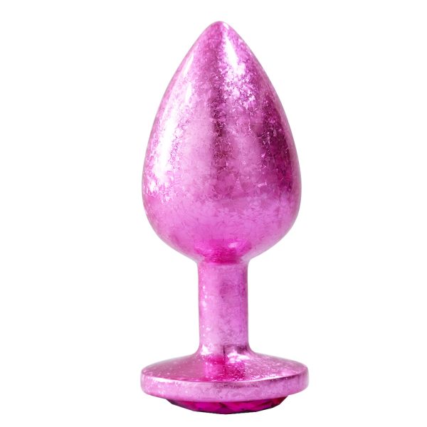 Plug Anal de Luxo Rosa com Joia Nova Tecnologia Tamanho G - Image 4