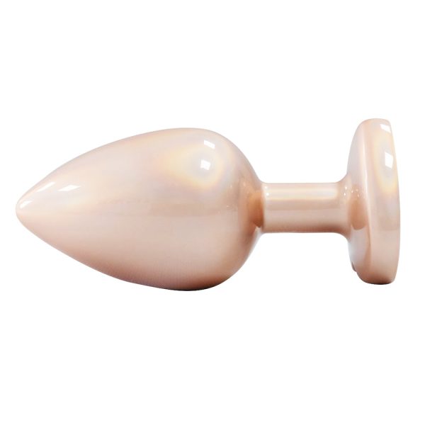 Plug Anal Coração de Luxo Dourado com Pedra Joia Tamanho G - Image 7