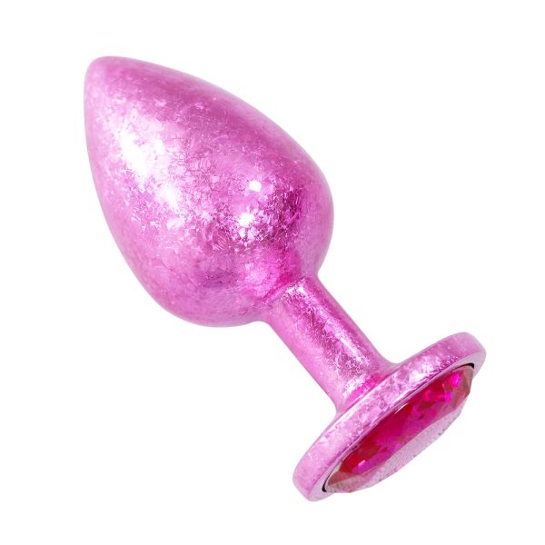 Plug Anal de Luxo Rosa com Joia Nova Tecnologia Tamanho G - Image 3