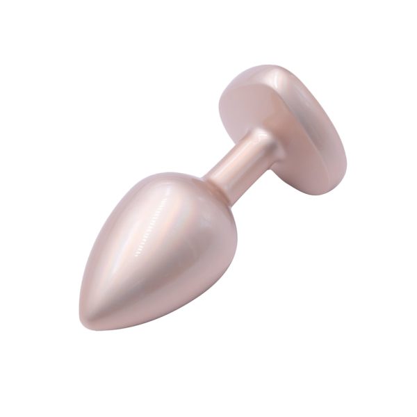 Plug Anal Coração de Luxo Dourado com Pedra Joia Tamanho P - Image 6