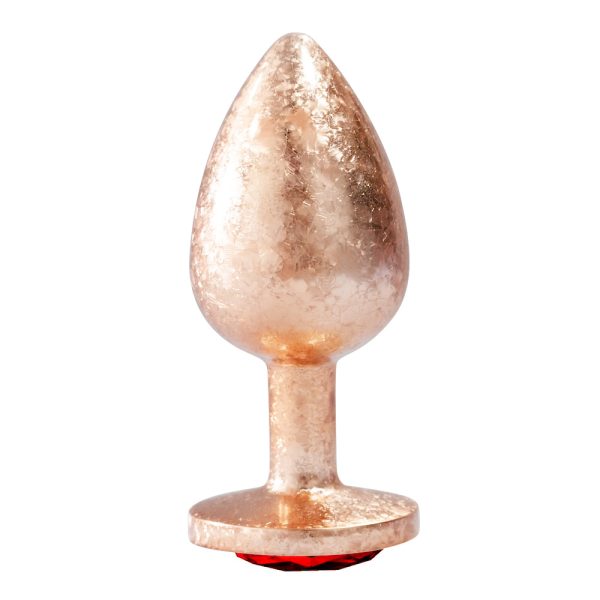 Plug Anal de Luxo Dourado com Joia Nova Tecnologia Tamanho G - Image 4