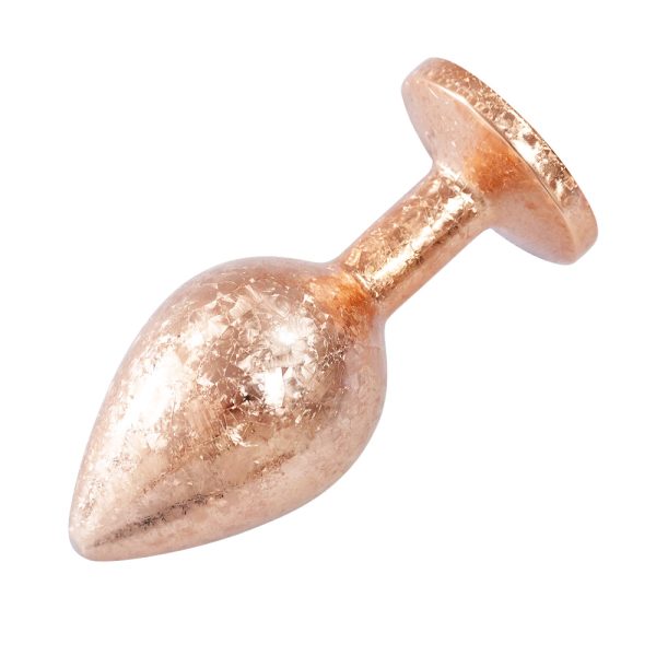 Plug Anal de Luxo Dourado com Joia Nova Tecnologia Tamanho M - Image 8