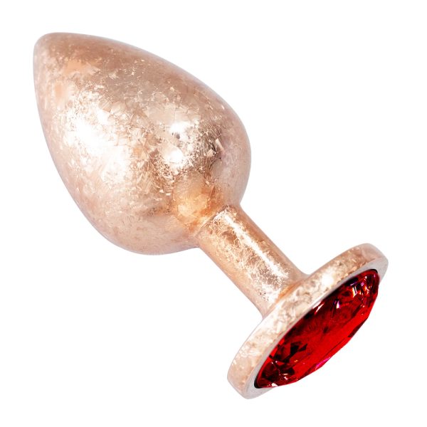 Plug Anal de Luxo Dourado com Joia Nova Tecnologia Tamanho G - Image 3