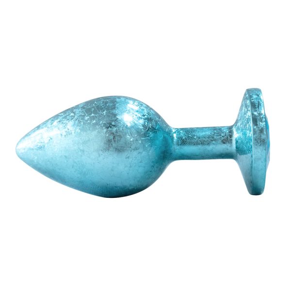Plug Anal de Luxo Azul com Joia Nova Tecnologia Tamanho M - Image 6