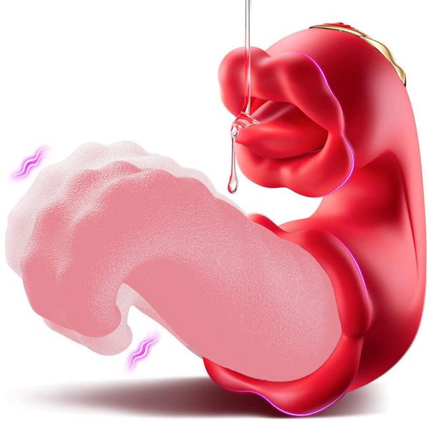 Vibrador língua Dupla Estimuladora de Clitoris e Ponto G USB